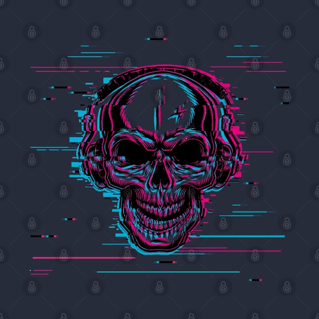 Glitch Skull by Cartel