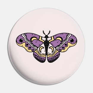 nonbinary moth Pin