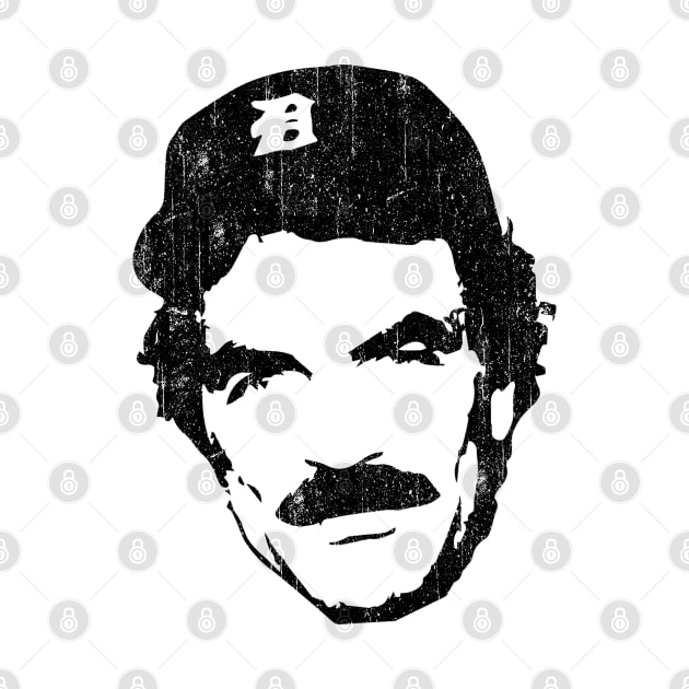 Tom Selleck Vintage Style by Ilustra Zee Art