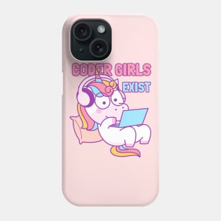 Coder girls exist Phone Case