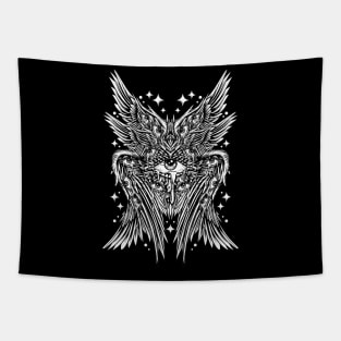 Ancient Guardians: Biblically Accurate Seraphim Angel Tapestry