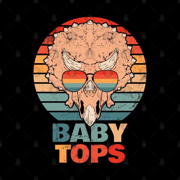 Babytops Cute Triceratops Baby by NicGrayTees