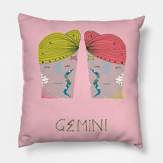 gemini Pillow by nosheendesigns