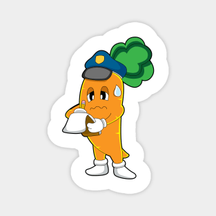 Carrot Traffic warden Parking ticket Magnet