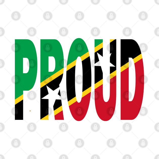 St kitts & Nevis Flag Designed in The Word Proud - Soca Mode by Soca-Mode