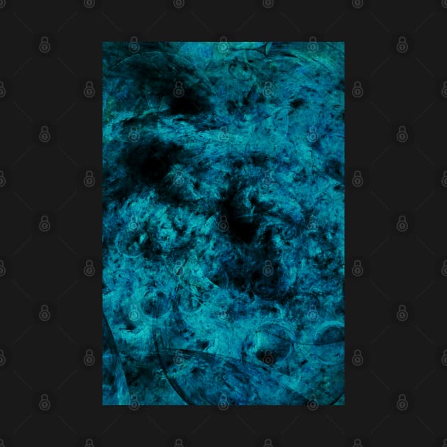 Dark Blue Cyan Abstract Art by love-fi