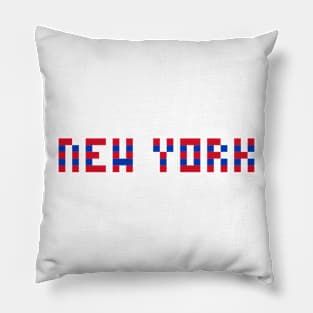 Pixel Hockey City New York R 2017 v2 Pillow