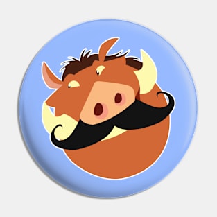 Pumbaa with Mustache Pin