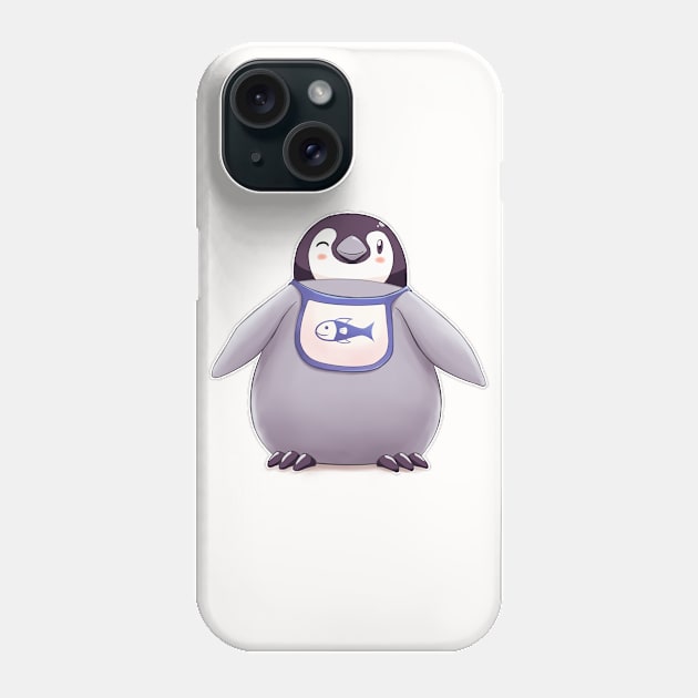 Penguin Ready For Fish (Plain) Phone Case by EdgeKagami
