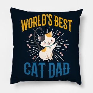 WORLD'S BEST CAT DAD Pillow