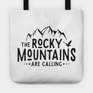 Rocky Mountains calling (black) Tote