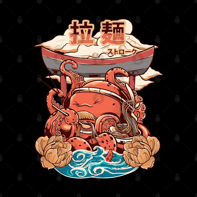 The Kaiju's Tako Ramen Attack by create by adi