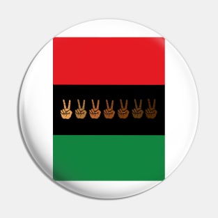 Pan African flag Juneteenth black freedom liberation Pin