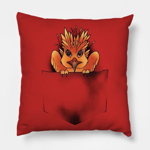 Pocket Phoenix Pillow by Magdalen