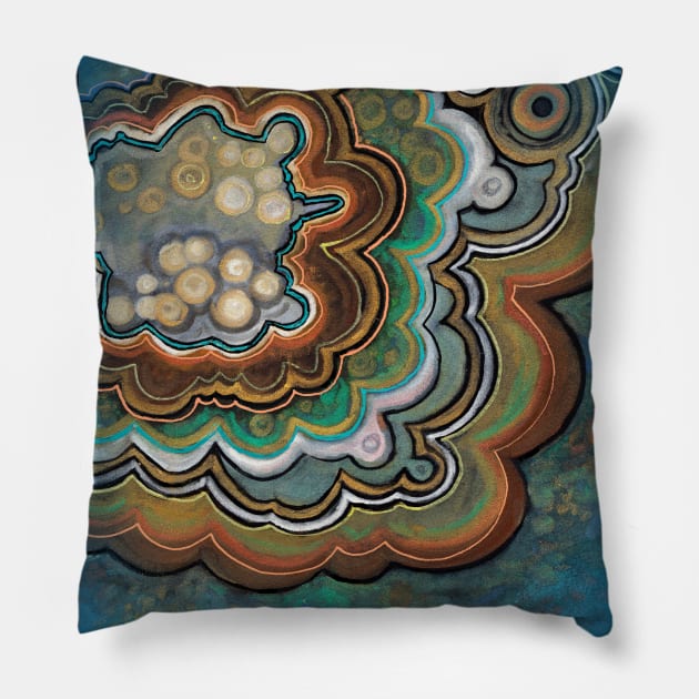 Mexican Lace Agate Pillow by ArtisticEnvironments