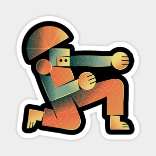 Medieval fighter dancer Magnet