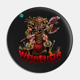 Warrior Gamer D20 Dice Dungeon RPG Gaming Gift Pin