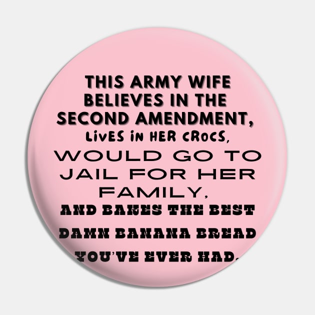 Proud Army Wife Pin by MeemawAmerica