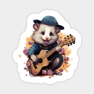 possum play guitar Magnet