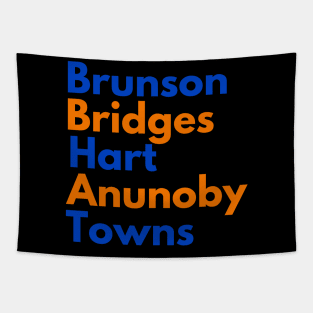 New York Starting 5 basketball Jalen Brunson Karl Hart Bridges Anunoby Tapestry