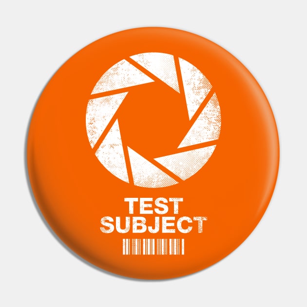 Aperture Science Test Subject Pin by R-evolution_GFX