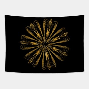 Golden Flower Tapestry