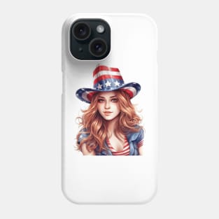 4th of July Girl #2 Phone Case