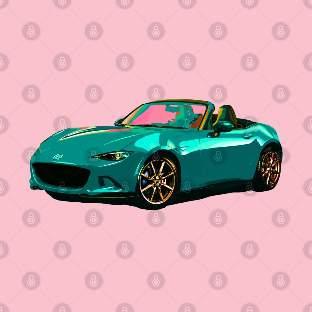 Miata MX5 IV CYAN by CharlieCreator