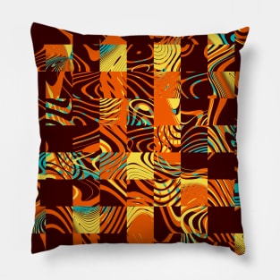 Geometric patchwork Pillow