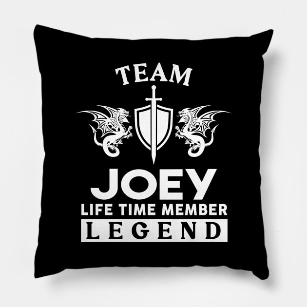 Joey Name T Shirt - Joey Life Time Member Legend Gift Item Tee Pillow by unendurableslemp118