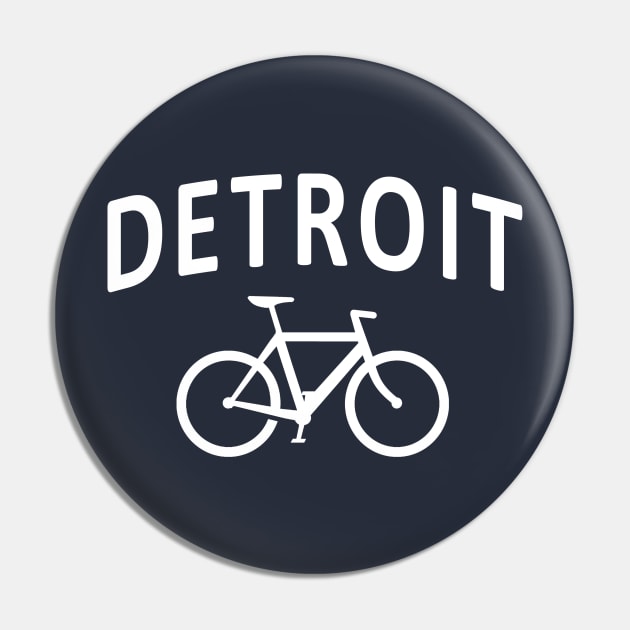 I Bike Detroit Pin by robotface