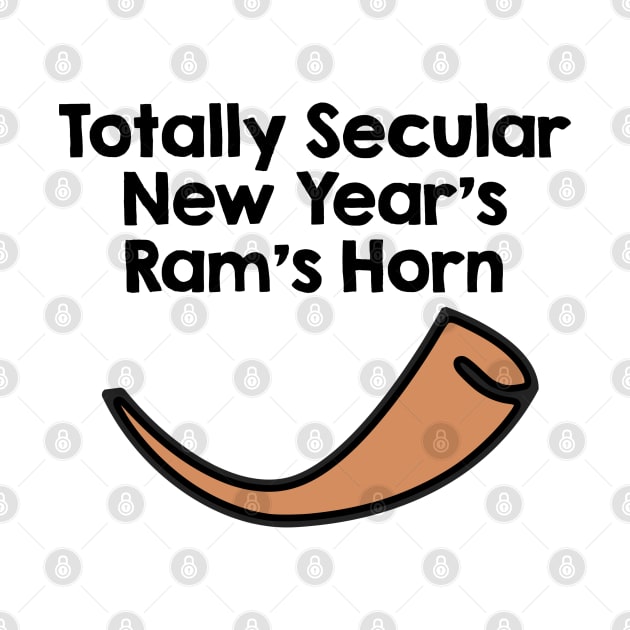 Totally Secular New Year's Ram's Horn by JewWhoHasItAll