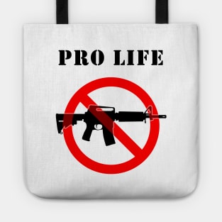 Pro Life Ban Assault Weapons - Circle Slash Tote