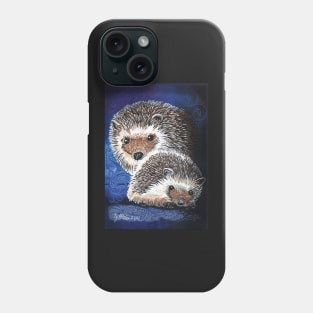 Hedgehog Mama and baby Phone Case