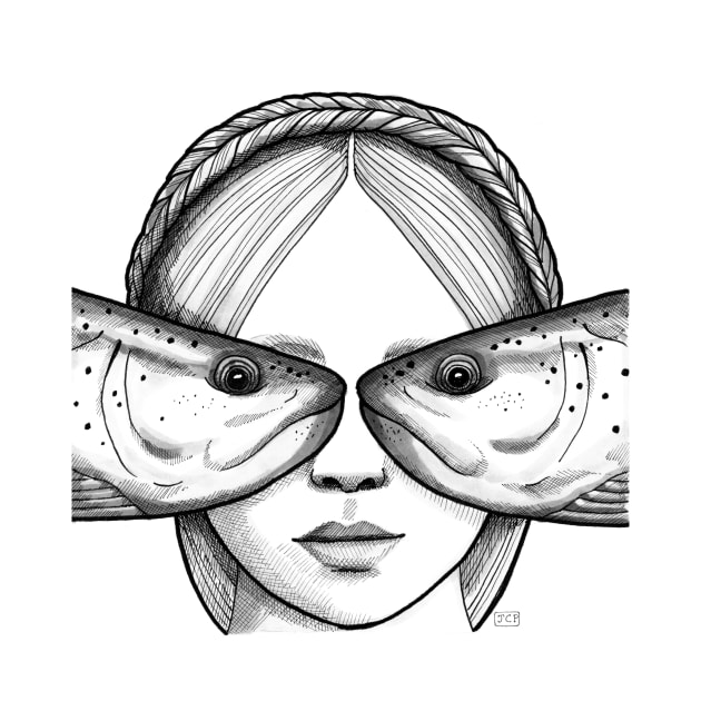 The Girl with Fish Eyes by JCPhillipps