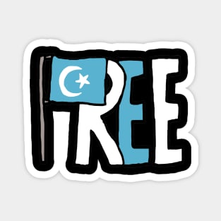 Free The Uyghurs Magnet