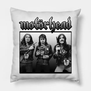 Motorhead Gradient Black Pillow