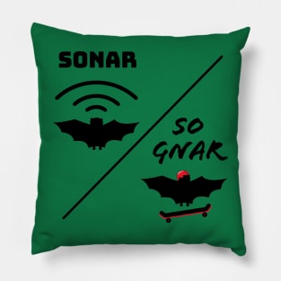 Sonar/So Gnar Bat Skateboard Pillow