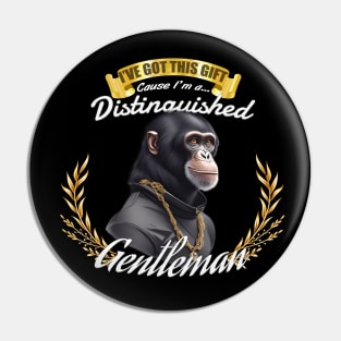 The Distinguished Ape Gentleman Pin