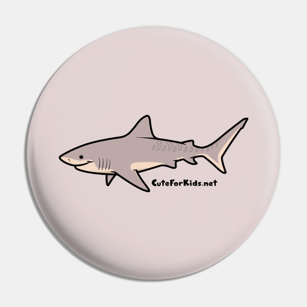 CuteForKids - Tiger Shark - Branded Pin by VirtualSG