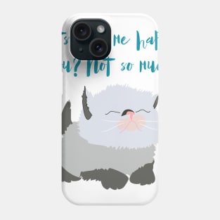 Funny siamese cat t-shirt Phone Case