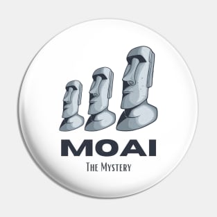 Moai Easter Islands Rapa Nui Statues Heads Mystery Pin