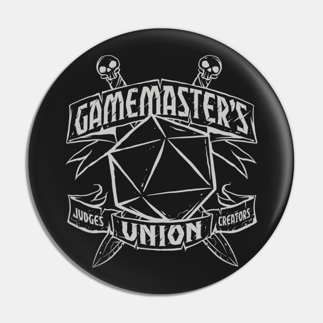 Gamemaster's Union Pin by d20Monkey