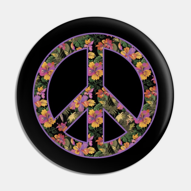 Island Aloha Peace Pin by Nina May Design Studio