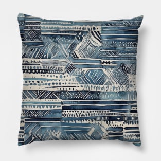 Artistic Coloured Boho Abstract Texture Pillow