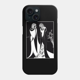 Salome and her mother (white on black) Phone Case