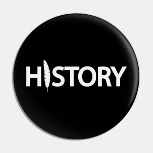 History artistic typography design Pin