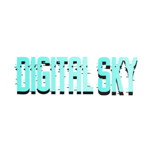 Miscellaneous Items: Digital Sky (White) T-Shirt