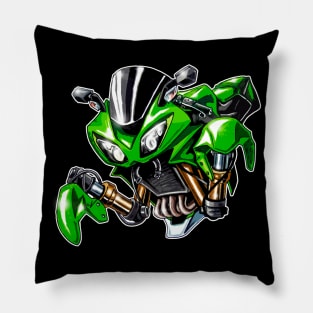 Kawasaki ZX10R Mantide Green Pillow