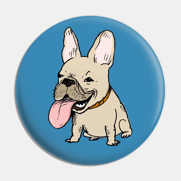 French Bulldog Pin by Coffee Squirrel